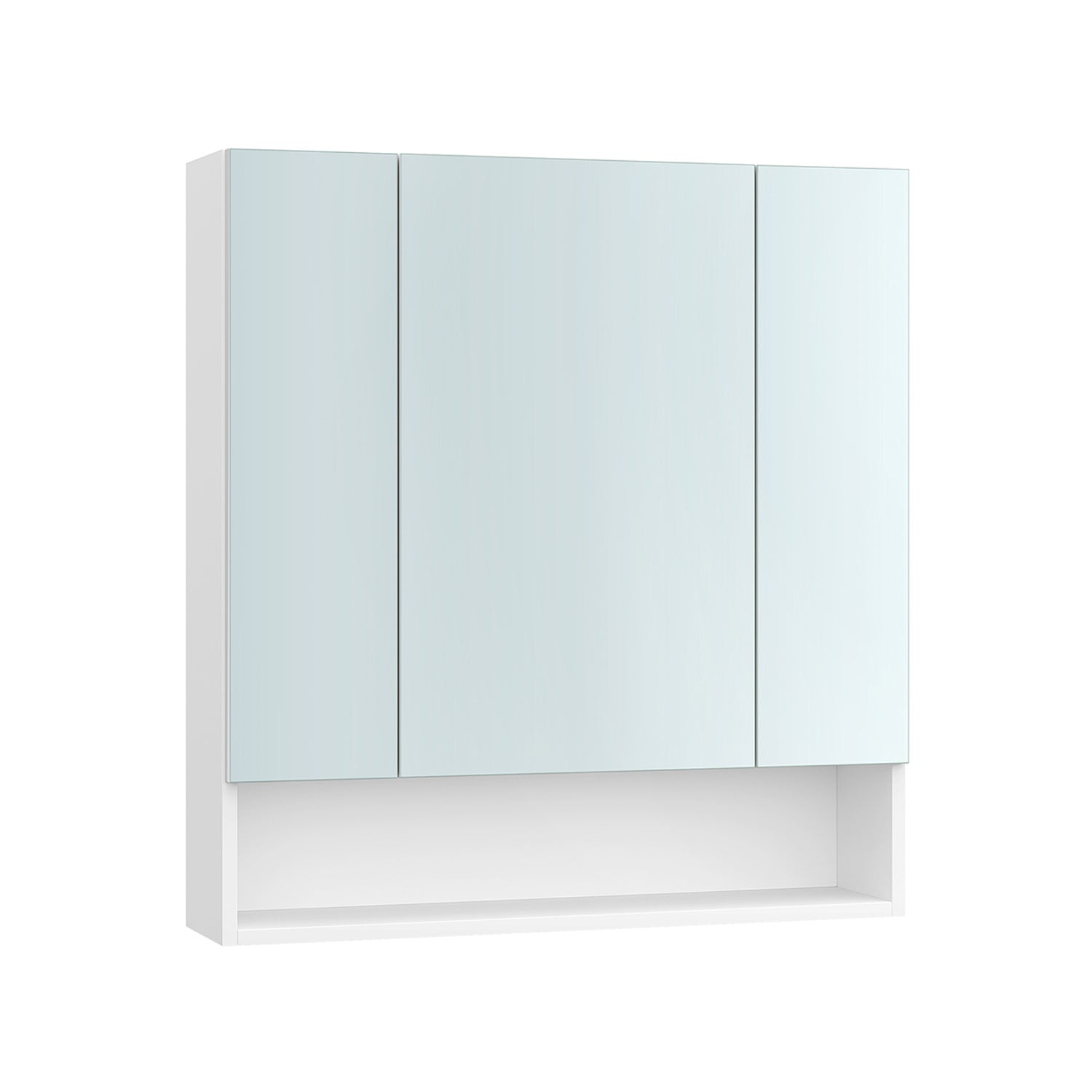 Bathroom cabinet - with 3 doors - 16.5 × 70 × 75 cm - Wolkwit