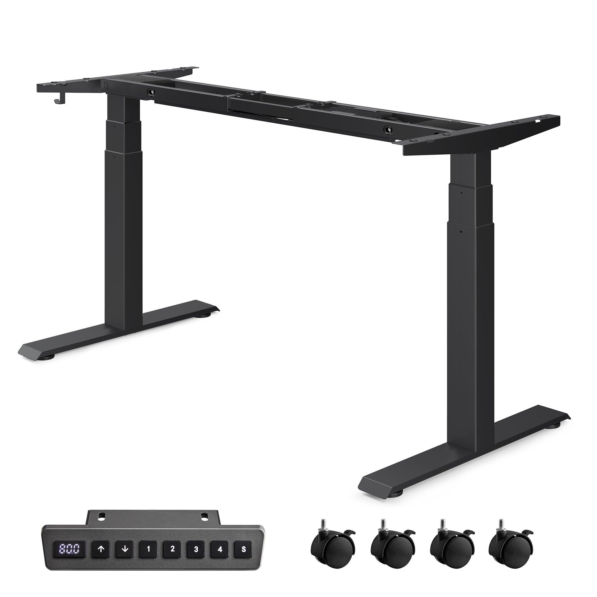 Height -adjustable desk - with memory function - with wheels