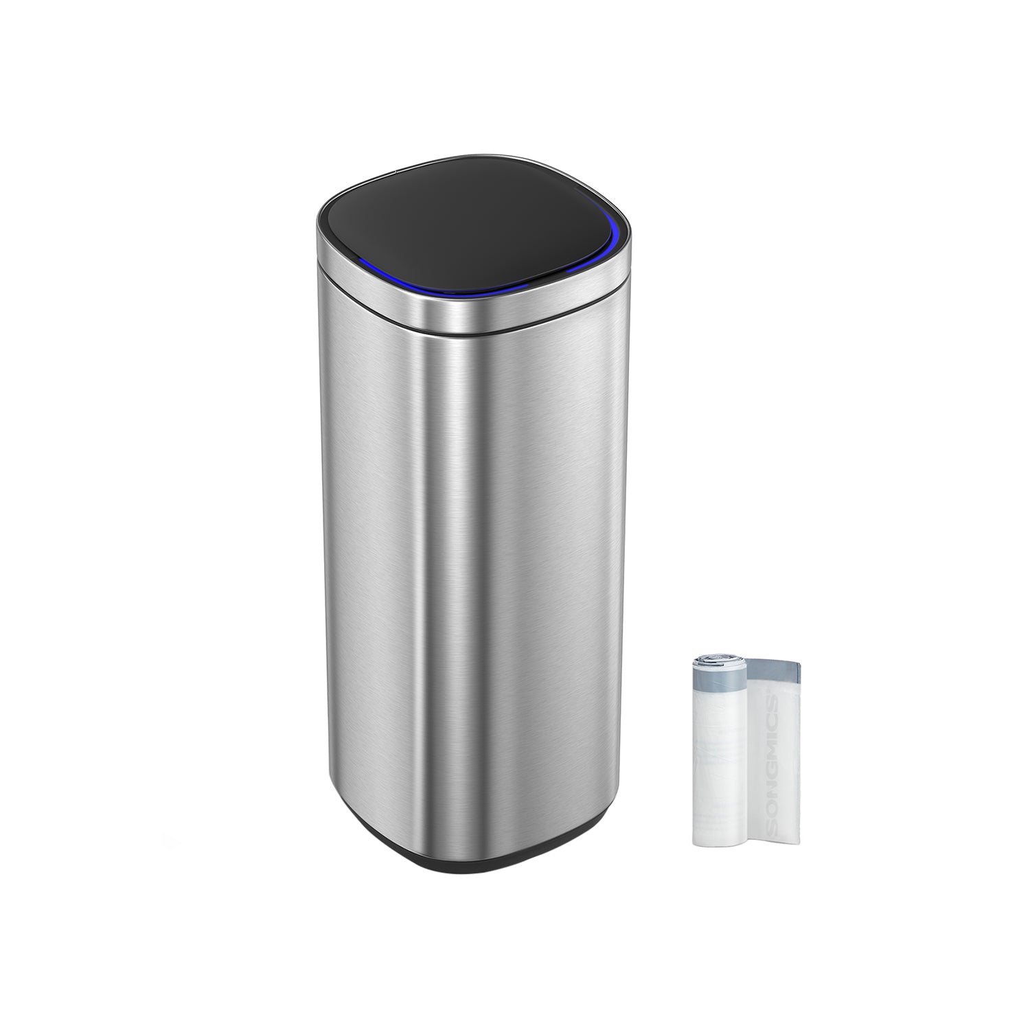 Garbage bin - with motion sensor - kitchen - 50 l - silver