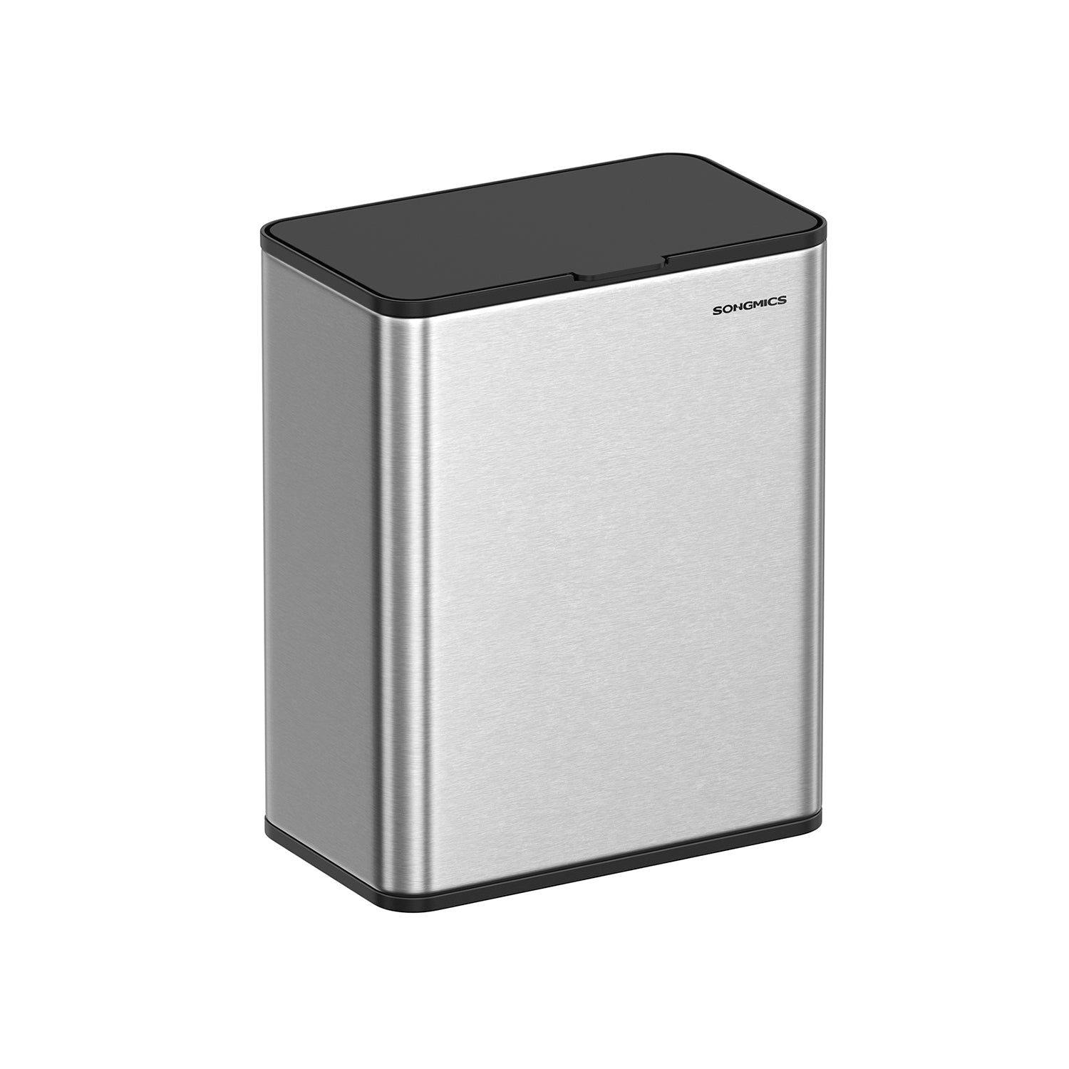 Garbage bin-with lid-for organic waste-made of metal