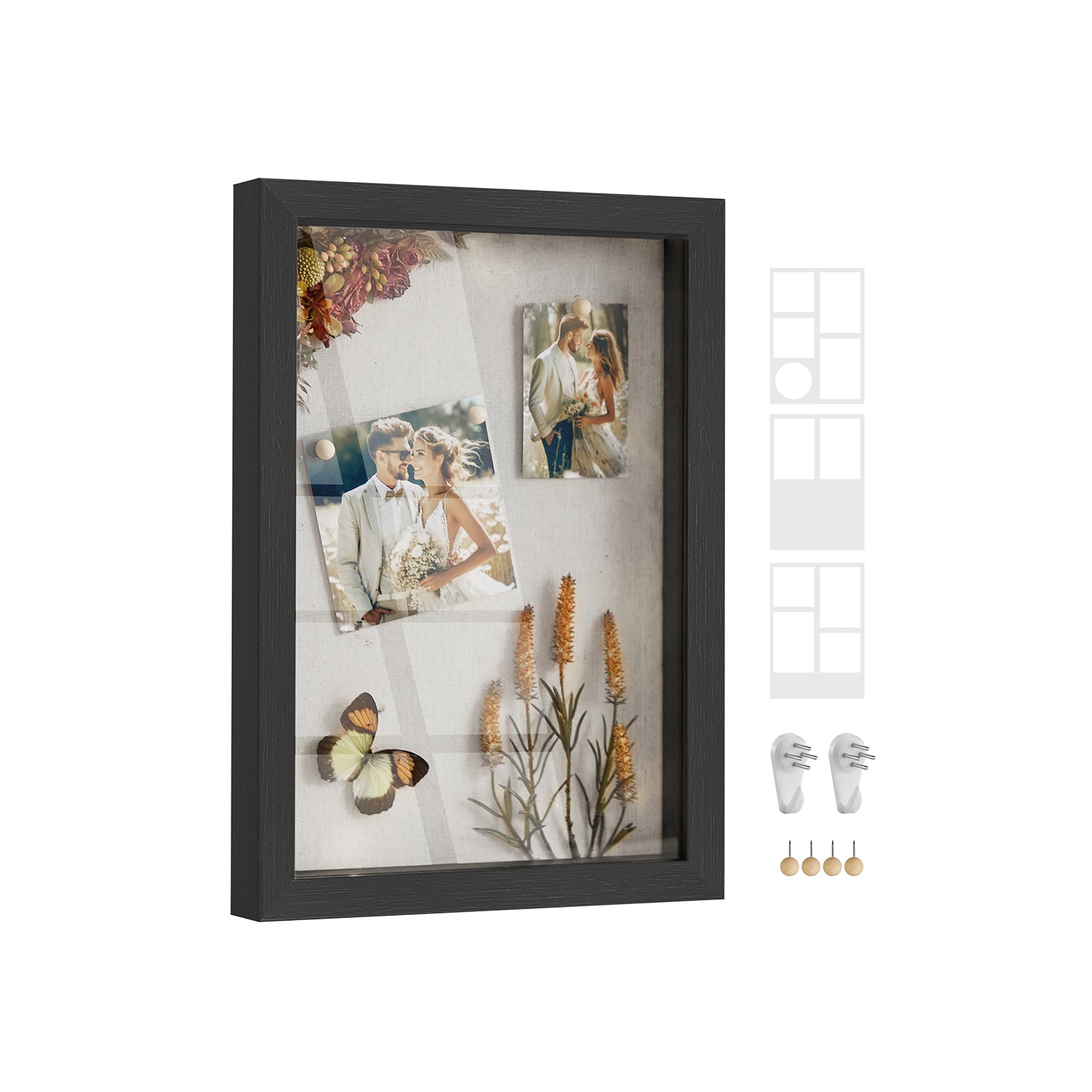 Photo frame A4 with wall hooks - Aszwart