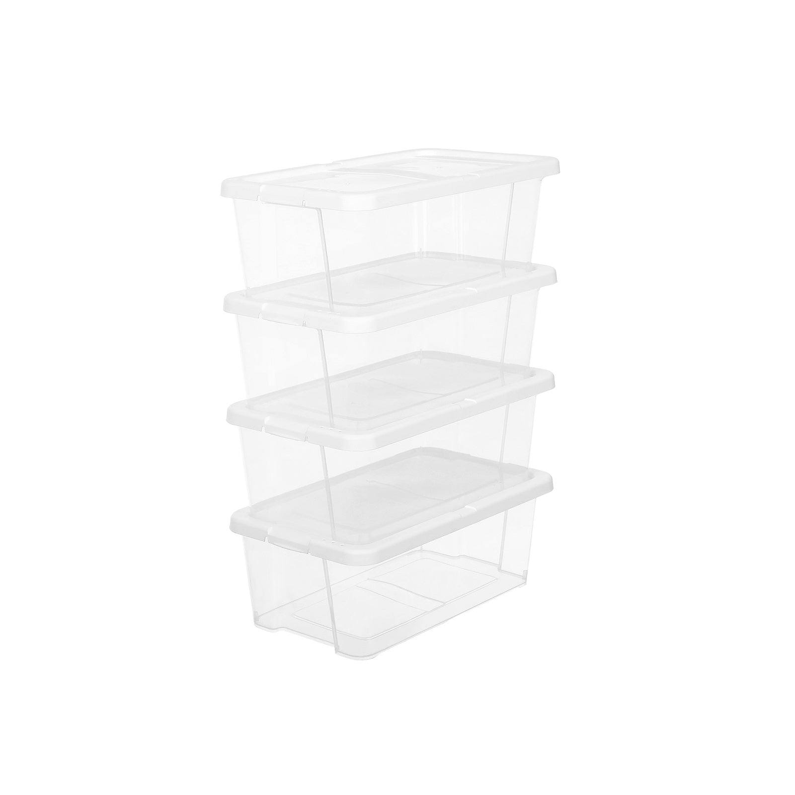 Shoe boxes - Storage boxes - Set of 12 - Transparent - to size 41