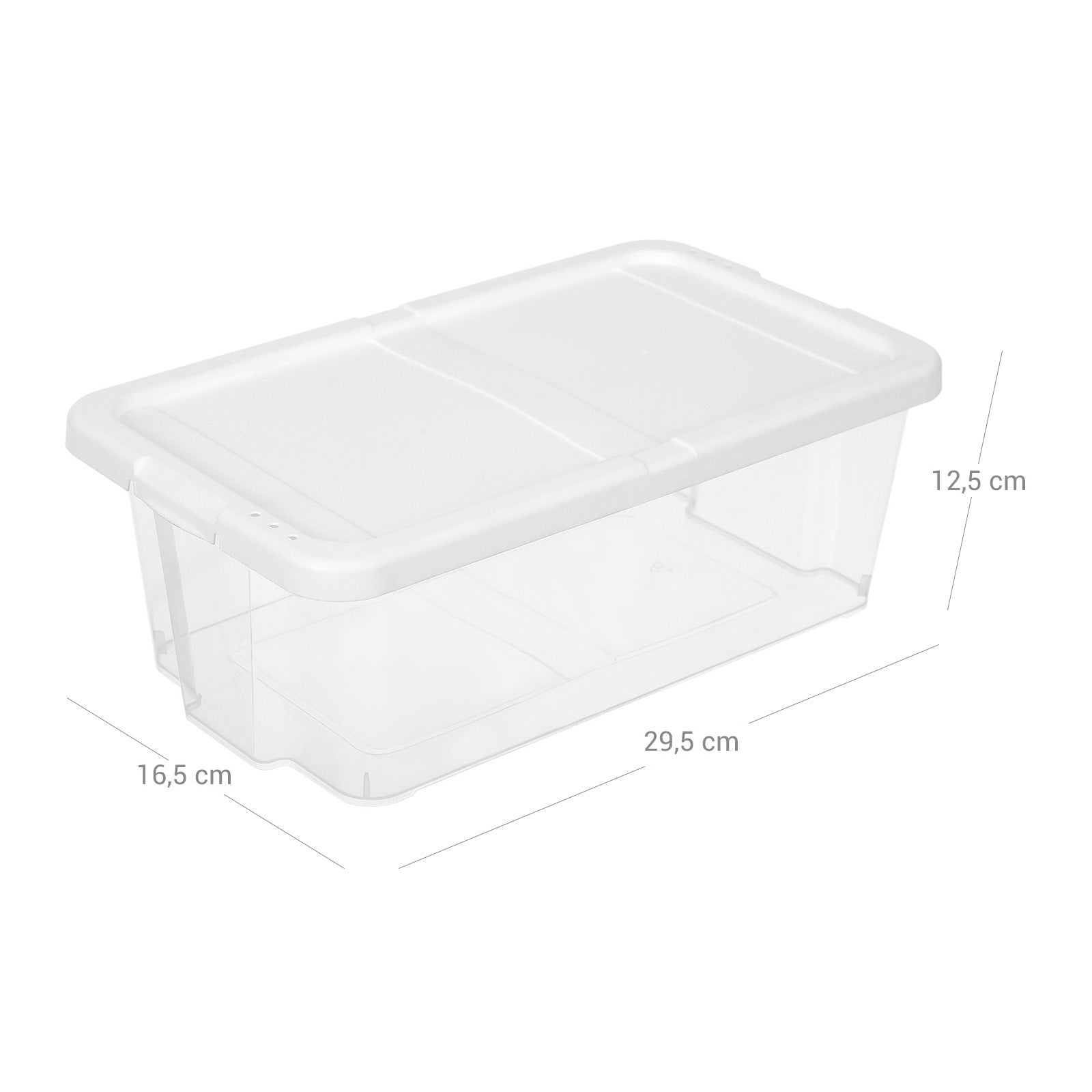 Shoe boxes - Storage boxes - Set of 12 - Transparent - to size 41