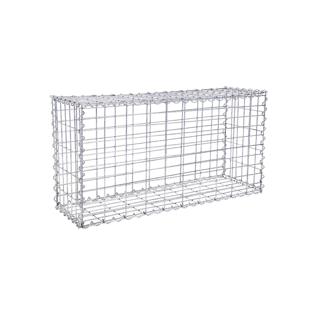Schanskorf - Stainless Steenkarf - Gabion - 100 x 50 x 30 cm - Silver