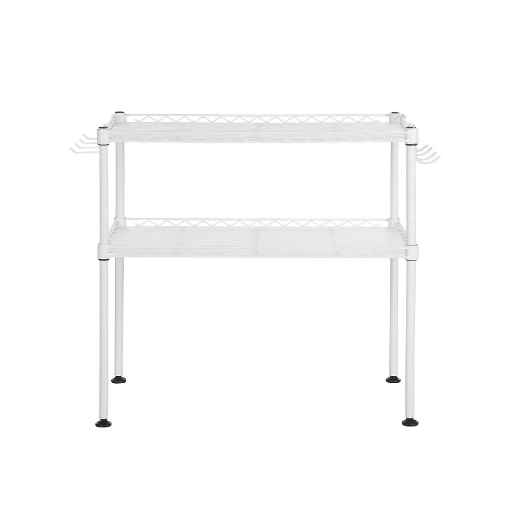 Microwave shelf - with 2 shelves - White