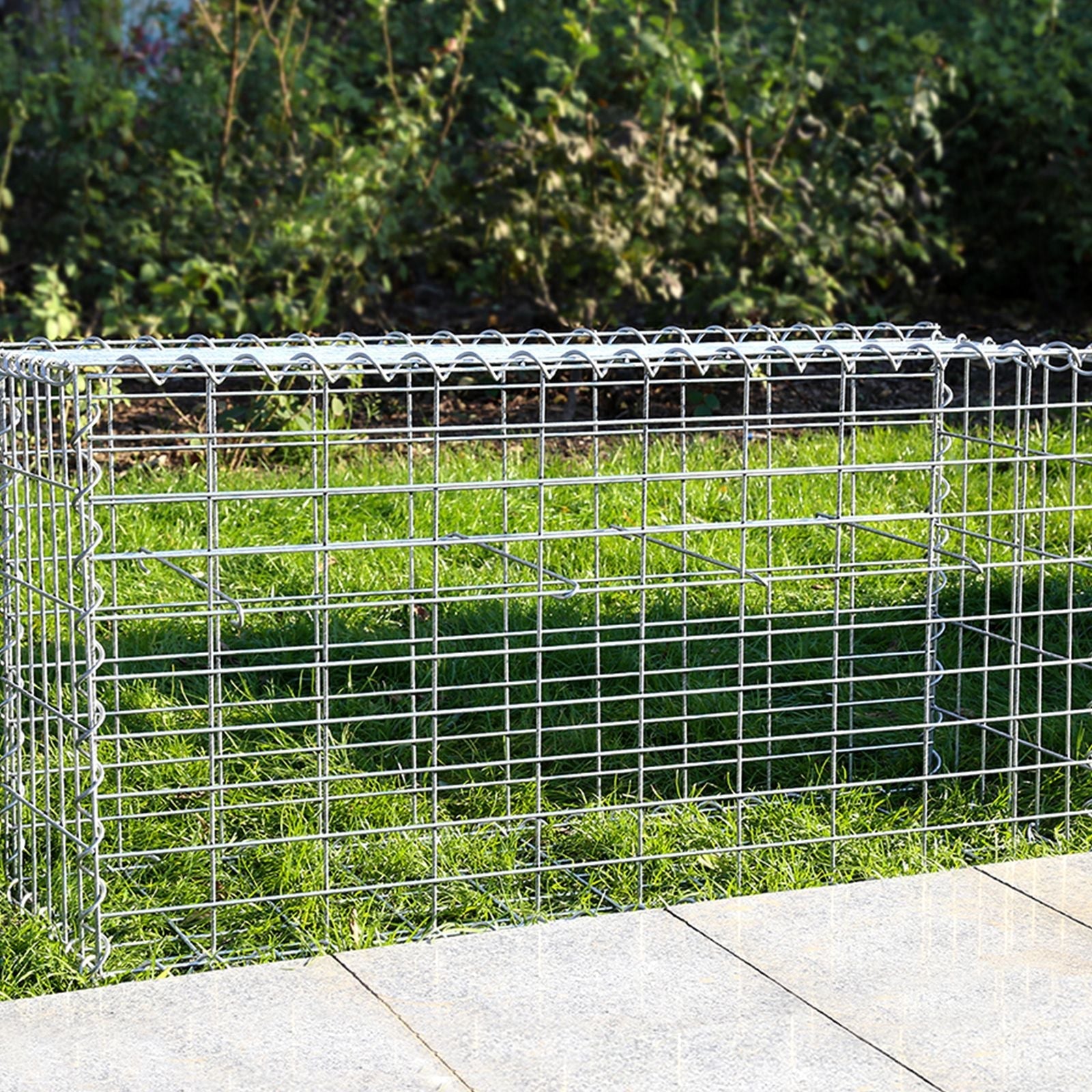 Schanskorf - Stainless Steenkarf - Gabion - 100 x 50 x 30 cm - Silver
