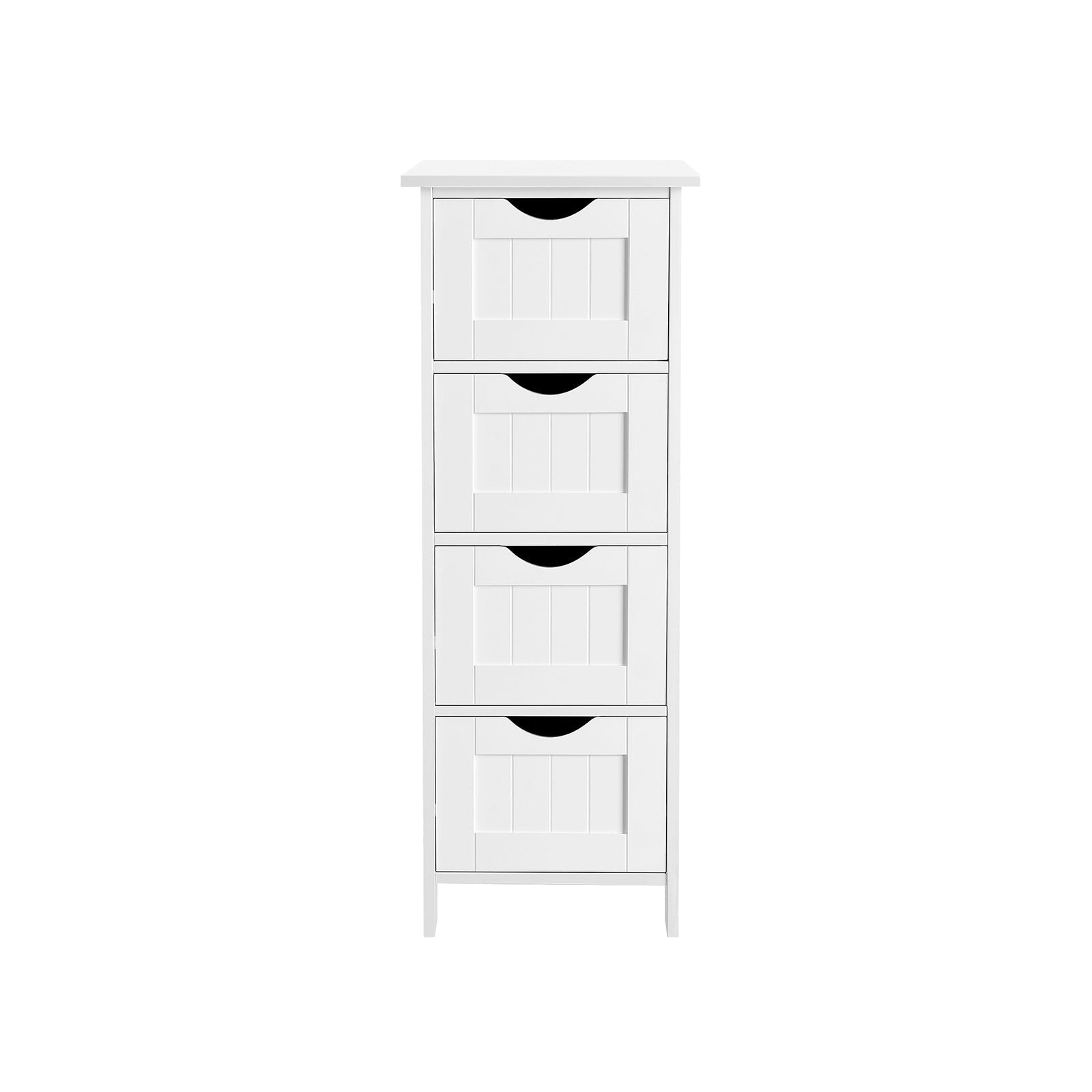 Bathroom cabinet - narrow - 4 drawers - 30 x 30 x 82 cm - white