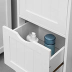 Storage cupboard - Bathroom cabinet with 3 drawers - White