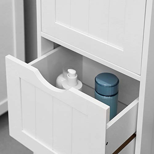 Storage cupboard - Bathroom cabinet with 3 drawers - White