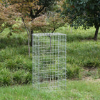 Schanskorf - Stainless Steenkarf - Gabion - 100 x 50 x 30 cm - Silver