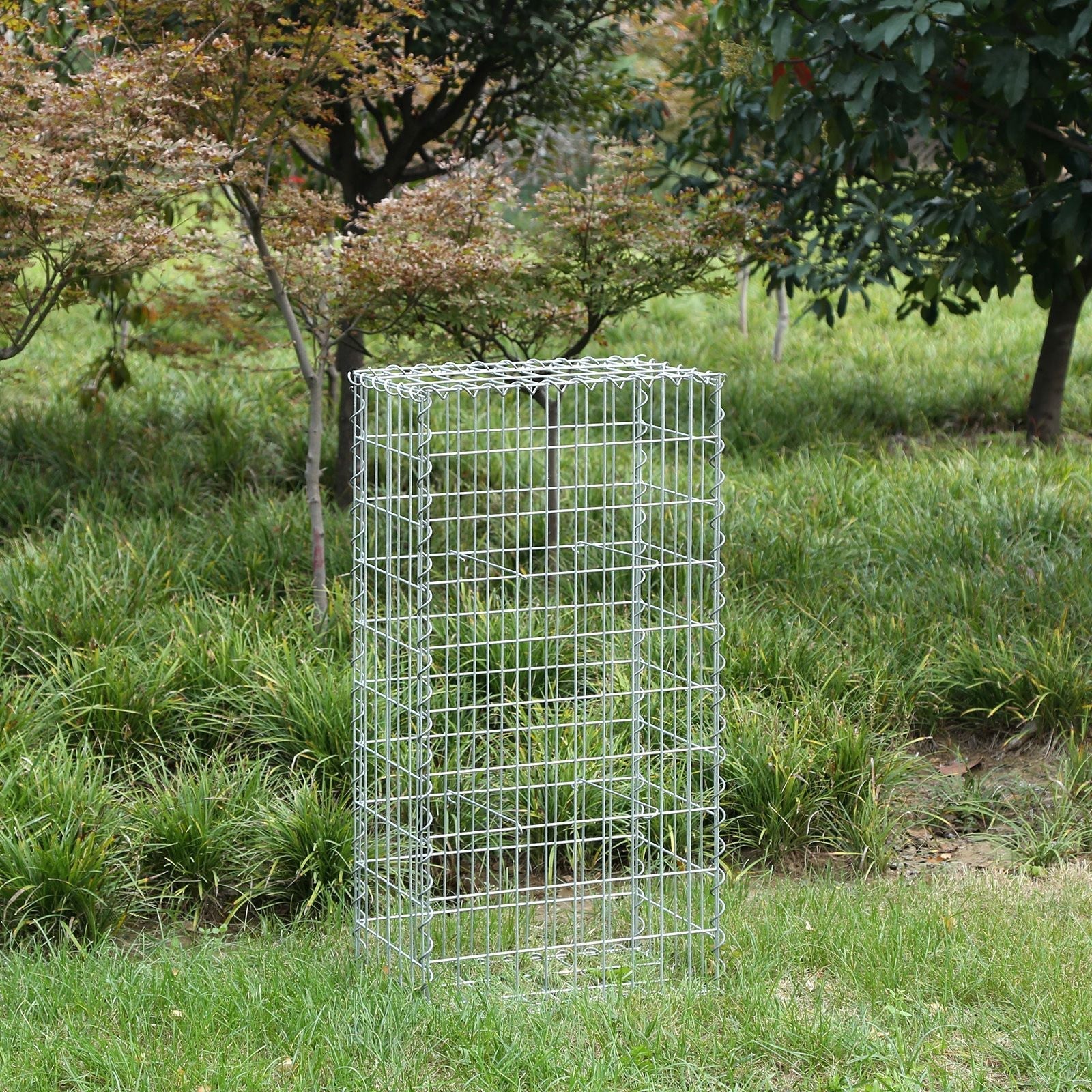 Schanskorf - Stainless Steenkarf - Gabion - 100 x 50 x 30 cm - Silver