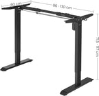 Deskframe - Electrically adjustable - With wheels