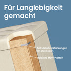 Sofa with storage space - 38 x 110 x 38 cm - seat box - large format