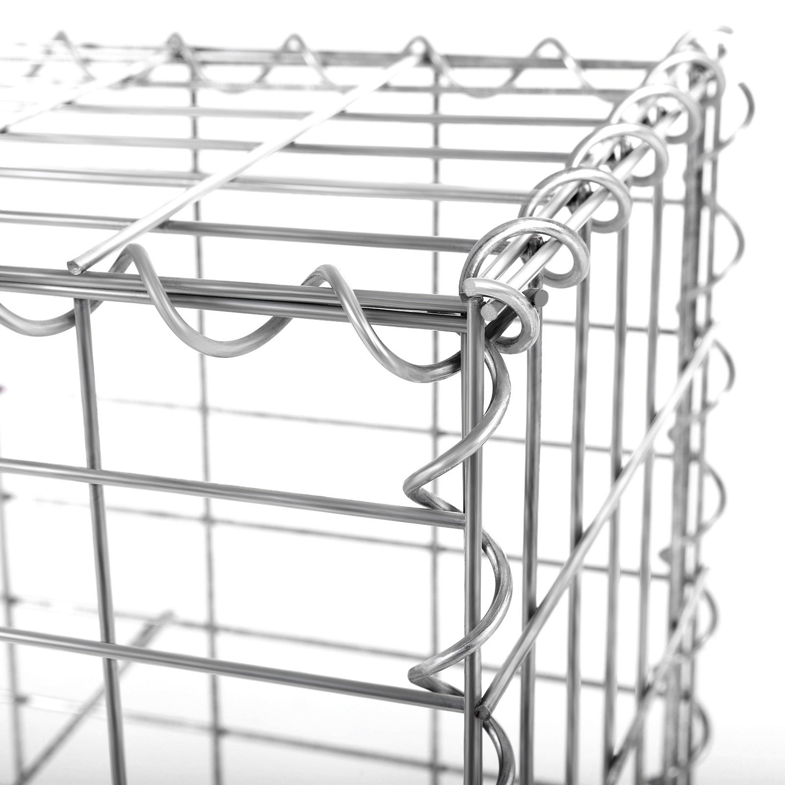 Schanskorf - Stainless Steenkarf - Gabion - 100 x 50 x 30 cm - Silver