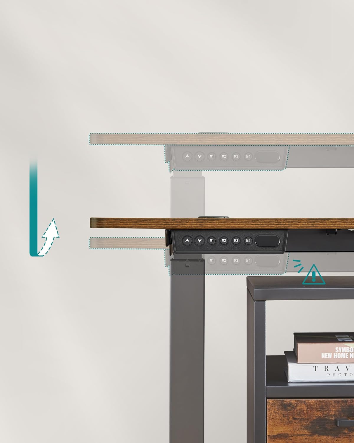 Height adjustable desk - 70 x 160cm