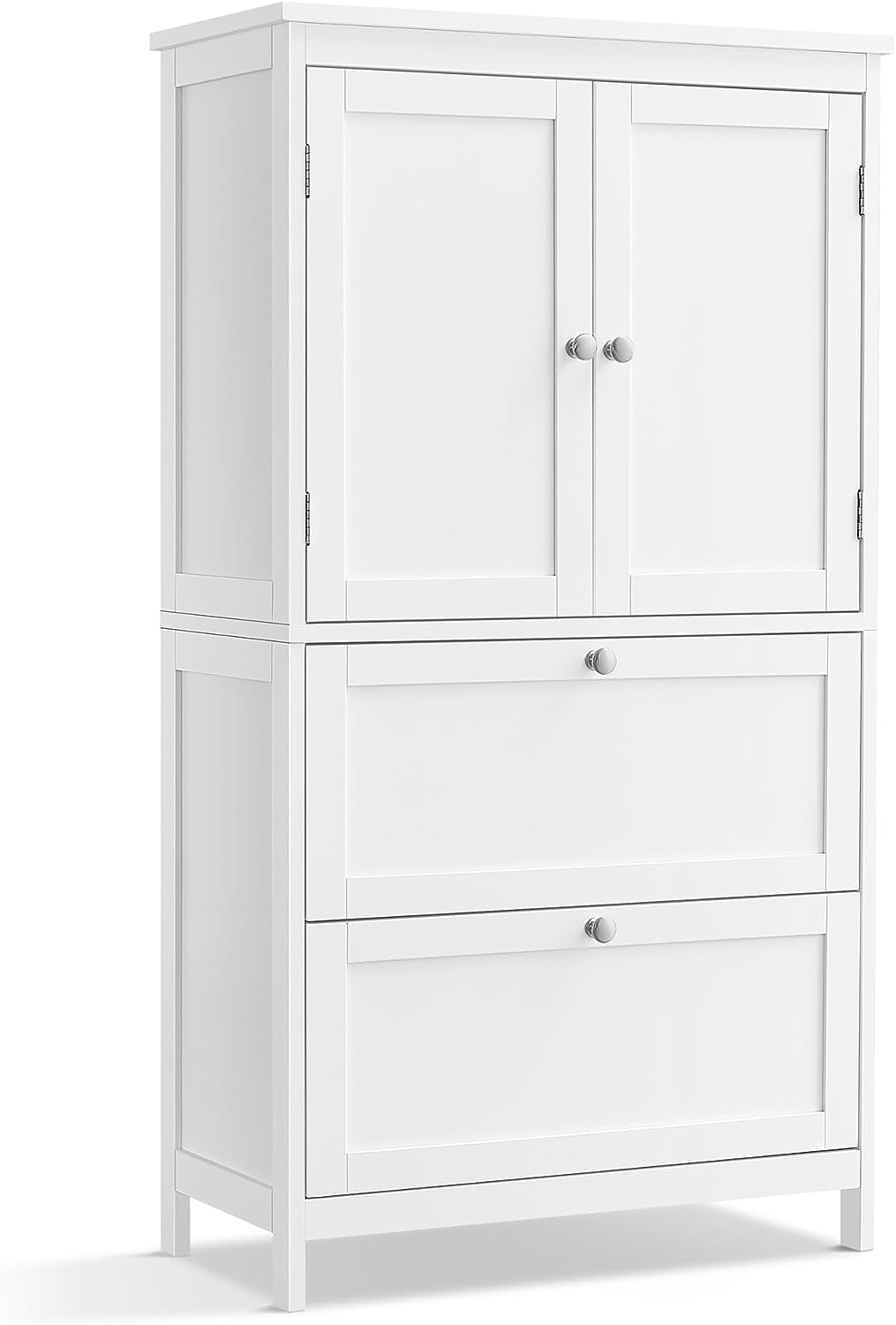 Bathroom cabinet - Living room cabinet - Doors - 2 drawers - Van Hout - White