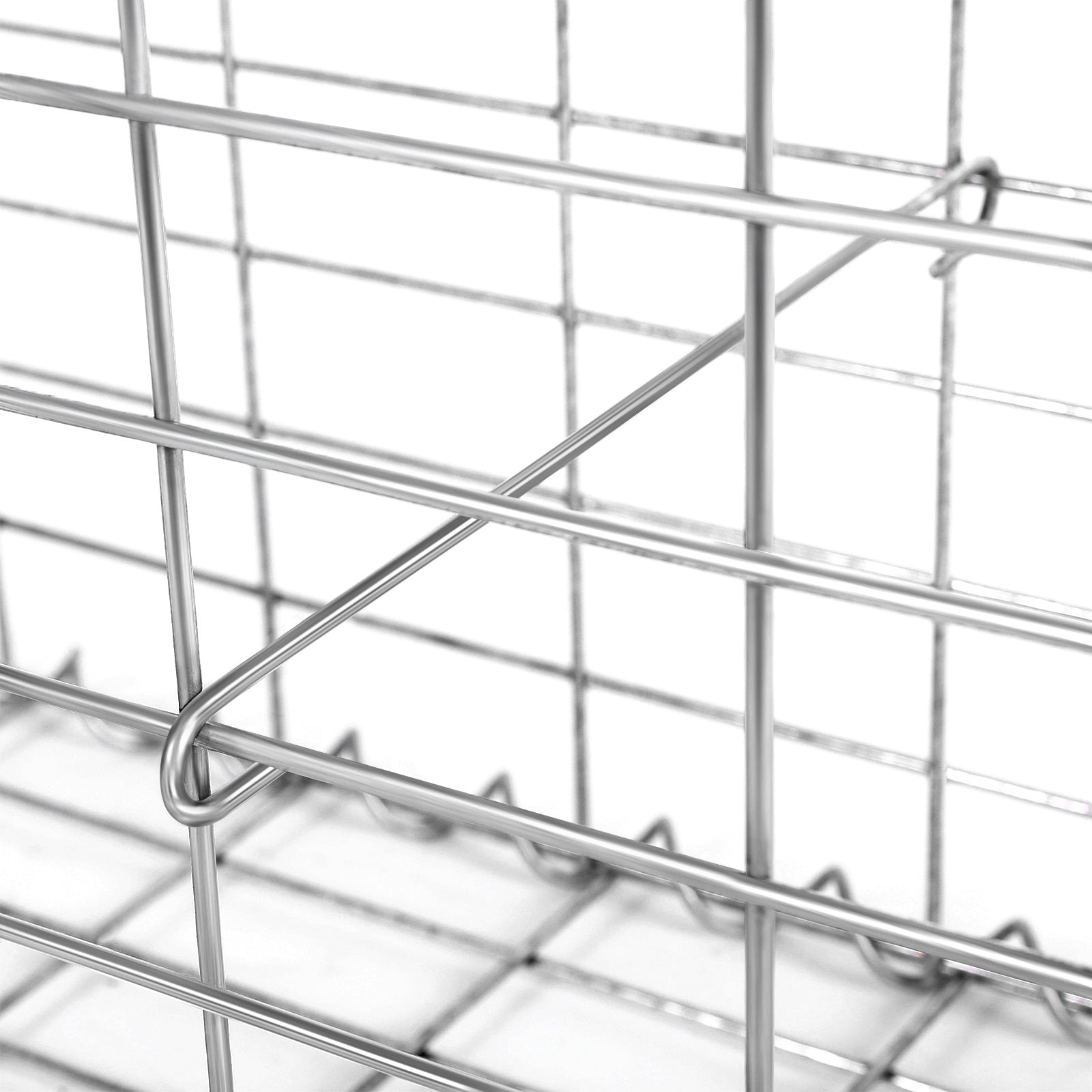 Schanskorf - Stainless Steenkarf - Gabion - 100 x 50 x 30 cm - Silver