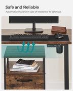 Deskframe - Electrically adjustable - With wheels