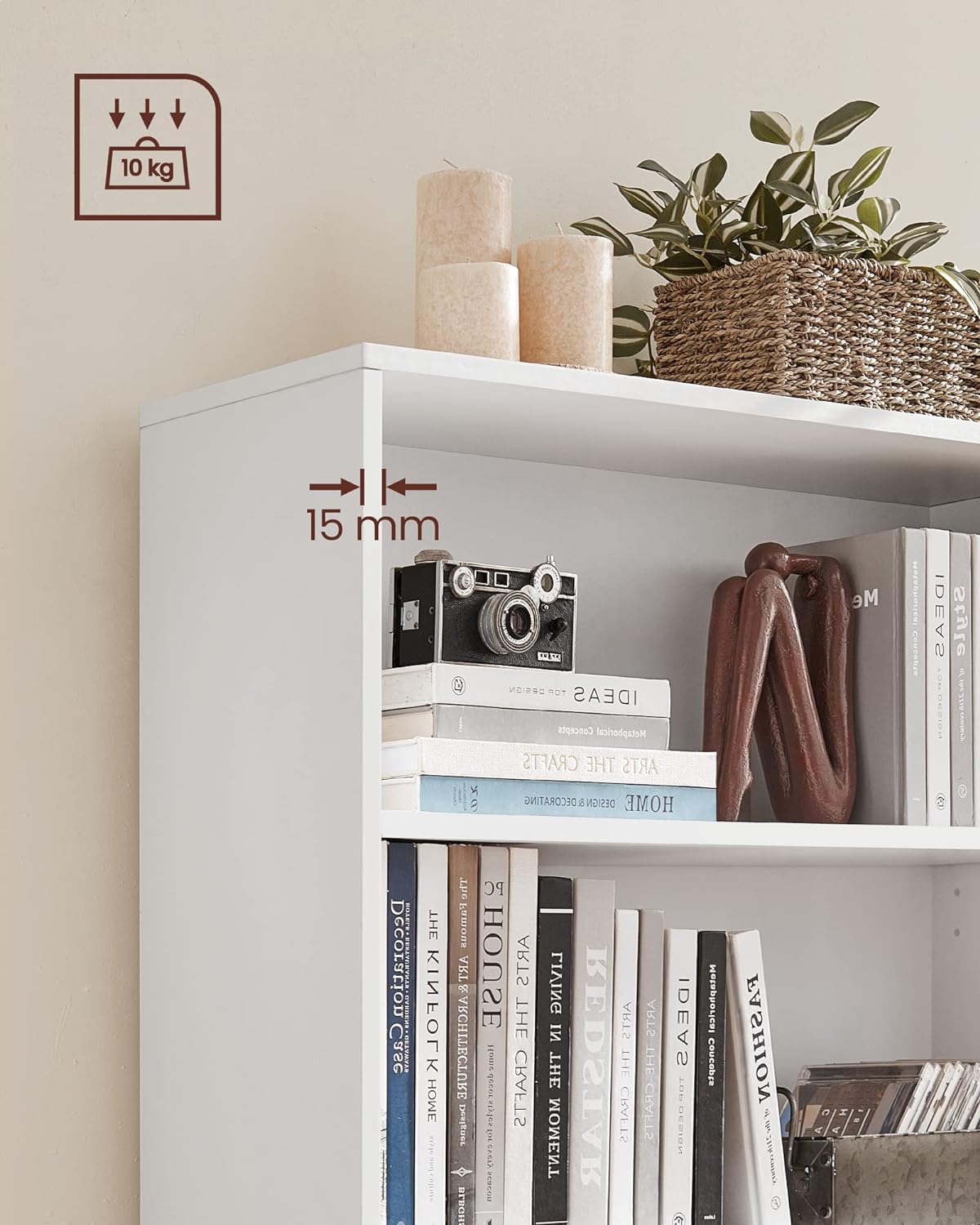 Bookcase - Storage cupboard - 3 levels - Van Hout - White