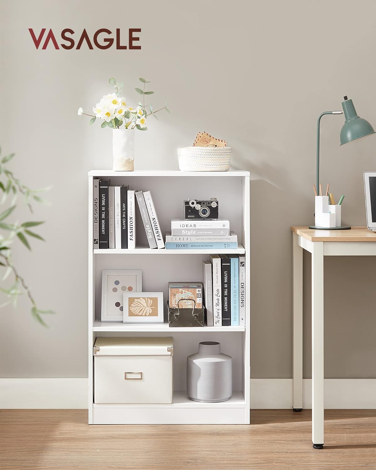 Bookcase - Storage cupboard - 3 levels - Van Hout - White