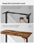 Deskframe - Electrically adjustable - With wheels