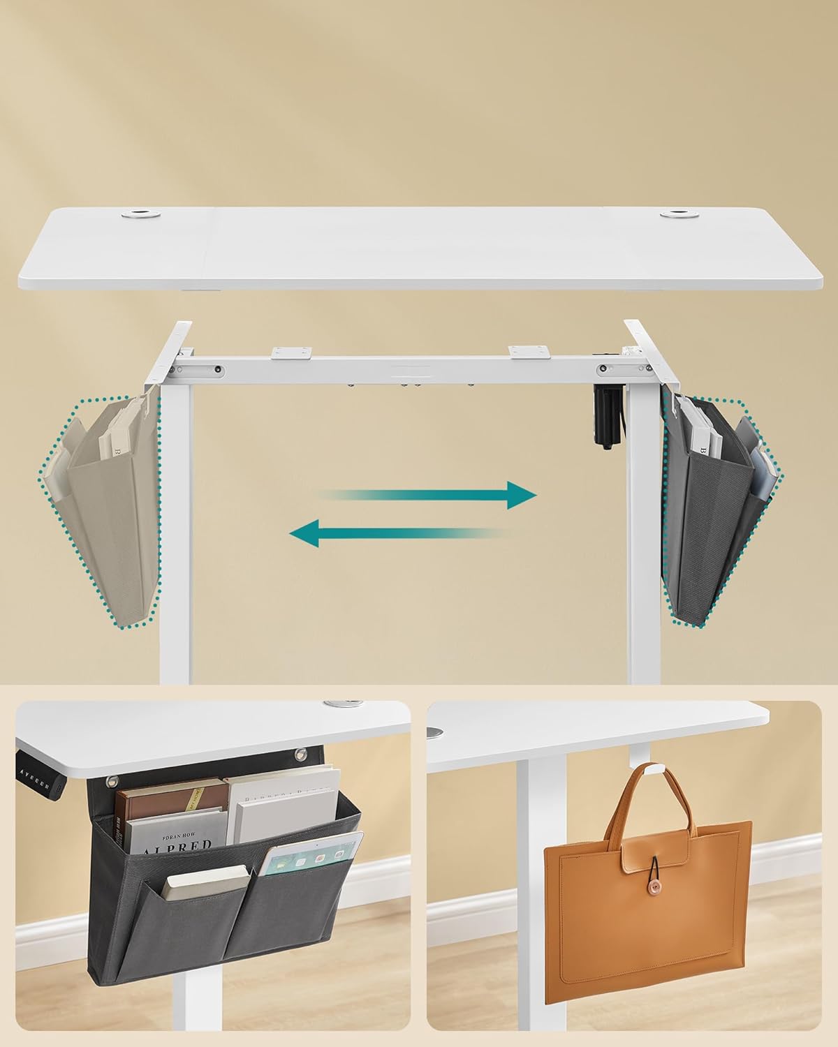 Electric desk - height adjustable - Multiple positions