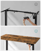 Electric desk - height adjustable - 60 x 120 cm