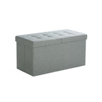 Seat box - Sofa with storage space - Sign cover - 80 L - Light gray