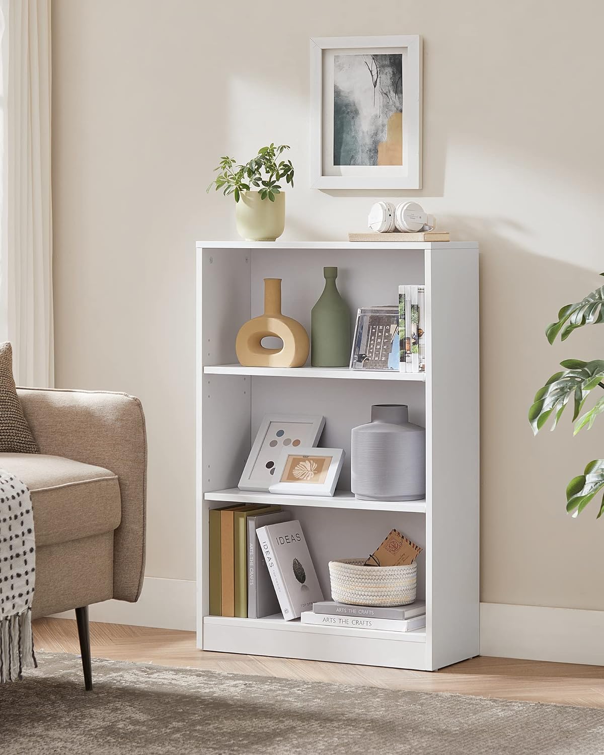 Bookcase - Storage cupboard - 3 levels - Van Hout - White