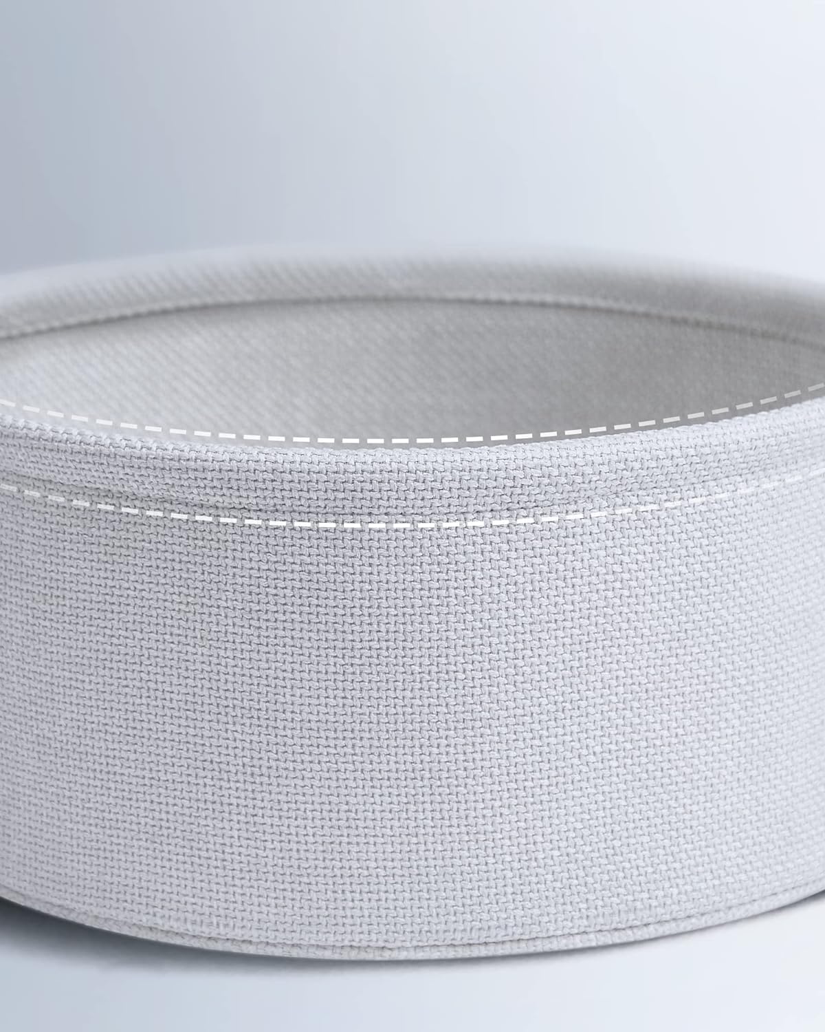 Round side table - With fabric basket - Metal frame - Blue
