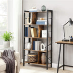 Bookcase - 4 levels - Large metal frame - Bookshelf - Industrial Design