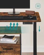 Electric seat -Sta desk - height adjustable - 60 x 120 cm