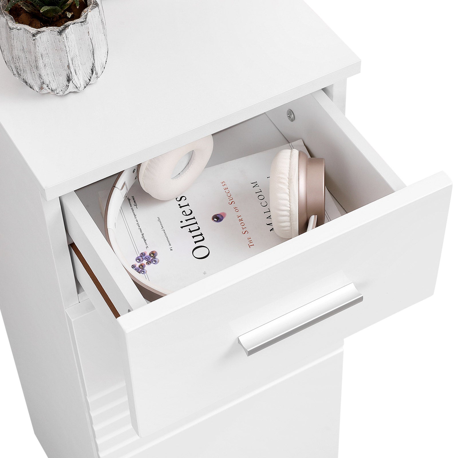 Bathroom cabinet - Small - "Modern Notches"