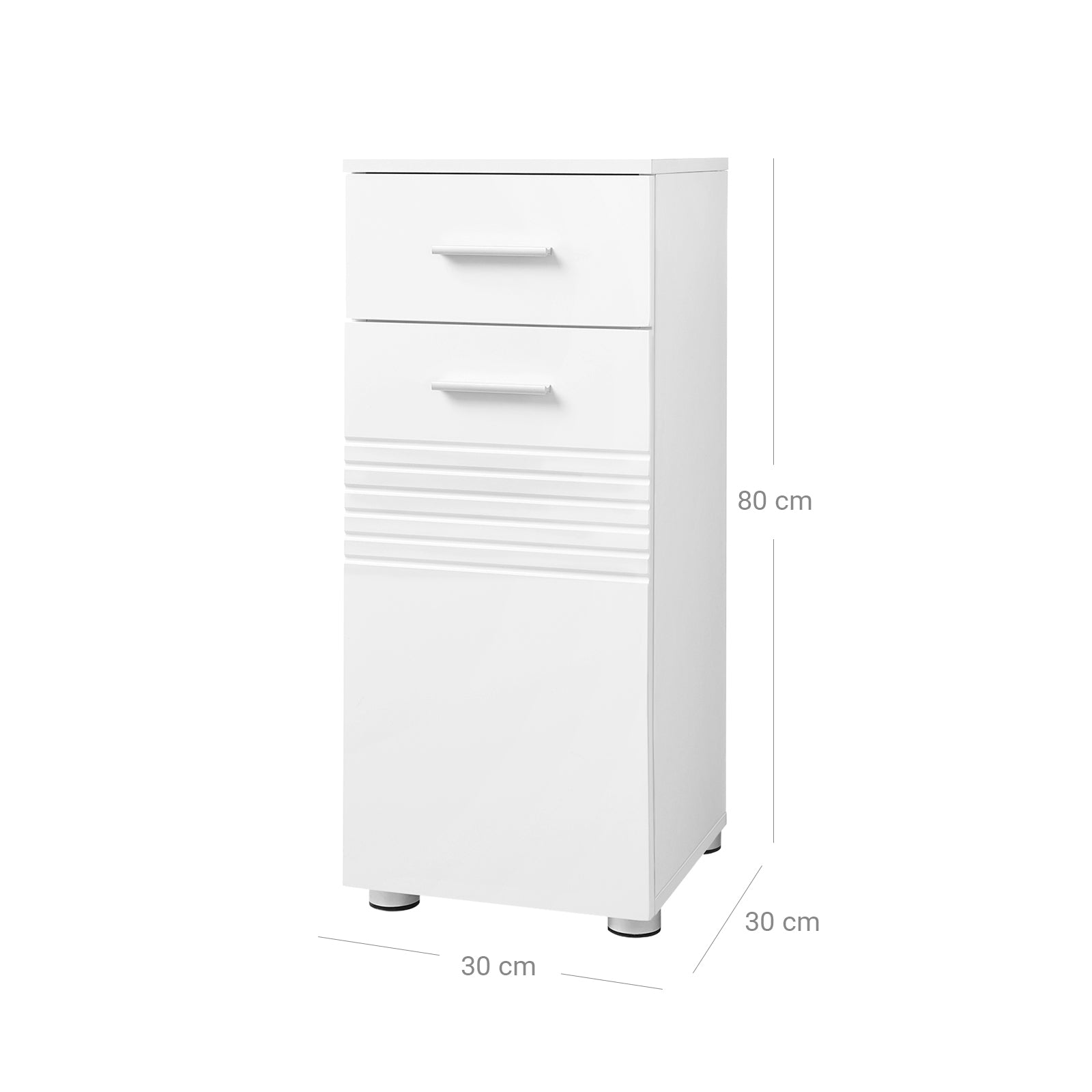 Bathroom cabinet - Small - "Modern Notches"