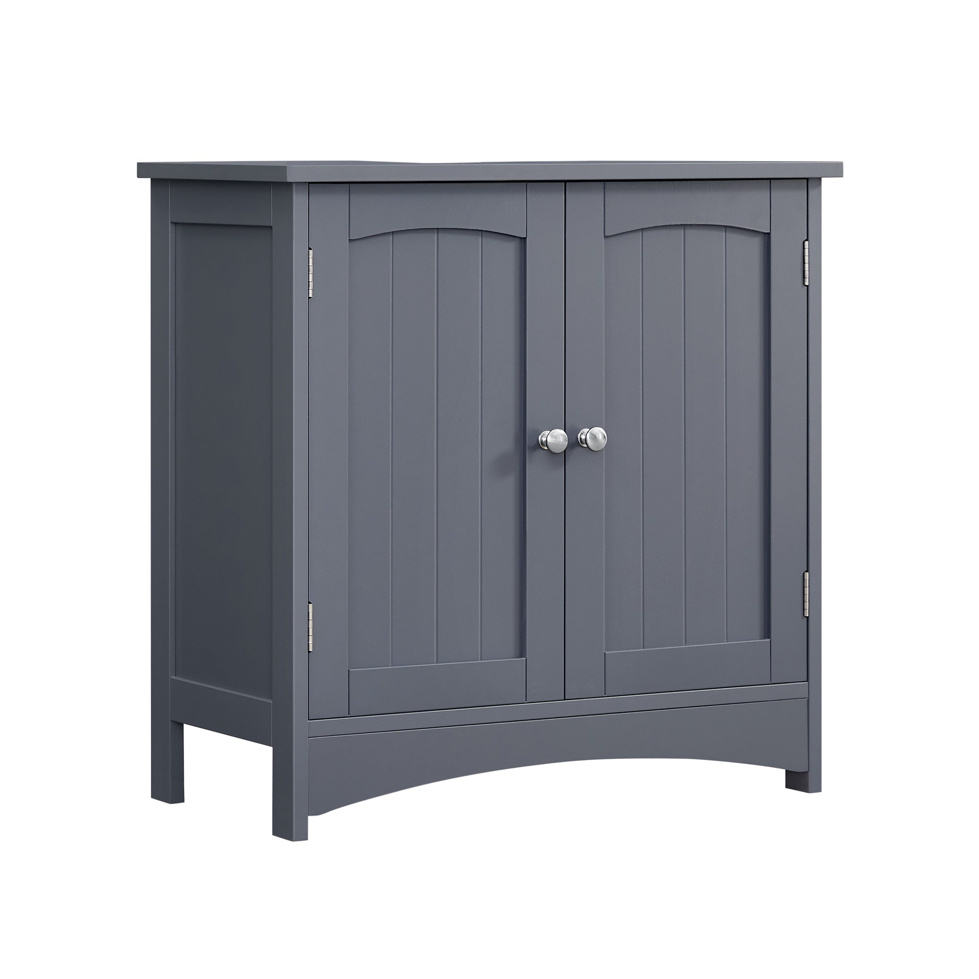 Washbasin cabinet - Bathroom furniture - With 2 doors - Country style - Gray