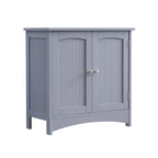 Washbasin cabinet - Bathroom furniture - With 2 doors - Country style - Gray