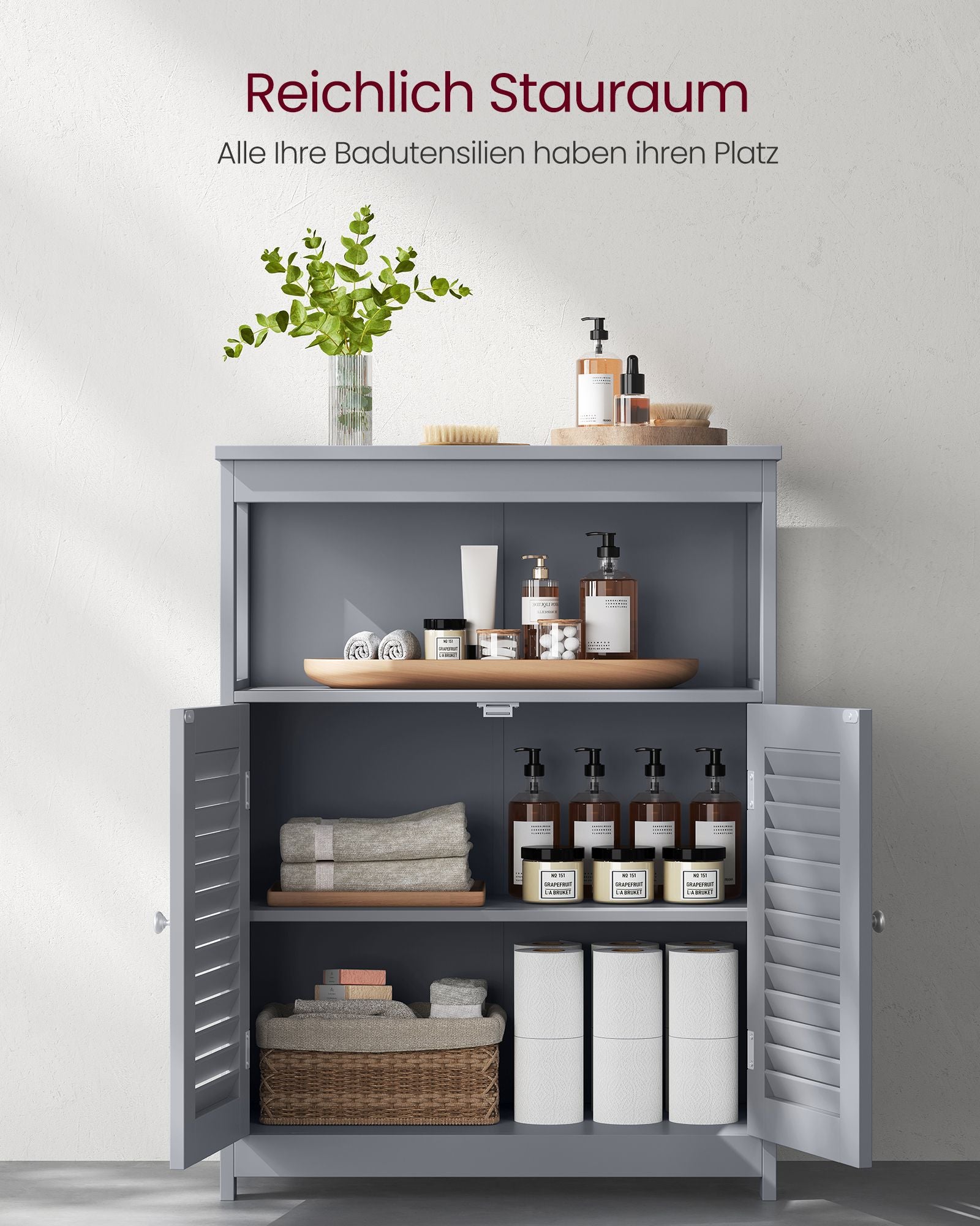 Bathroom Furniture - With Open Vak & 2 doors