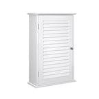 Bathroom cabinet - Wall cabinet with door - 40 x 16 x 60 cm - Wood - White