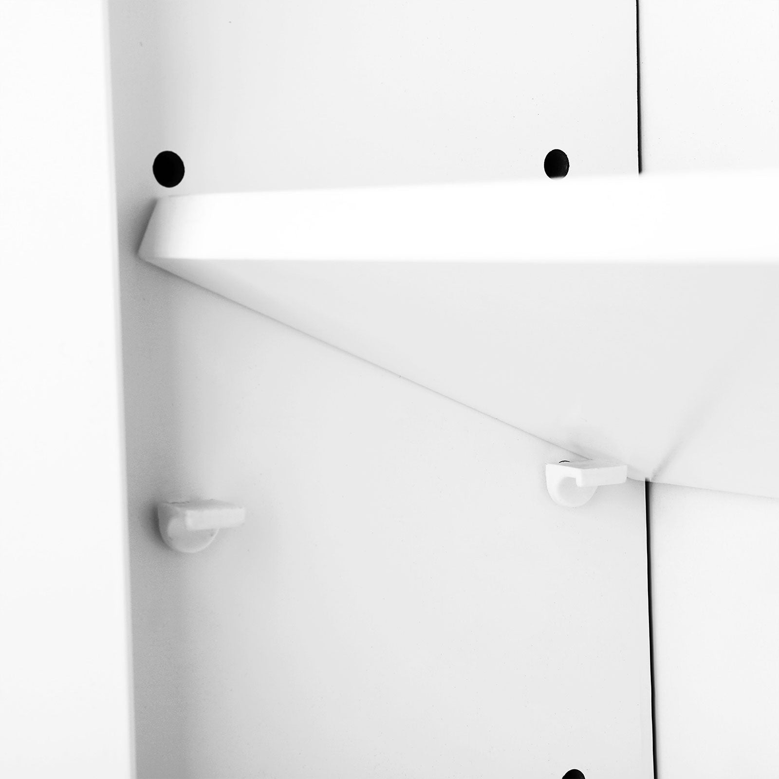 Bathroom cabinet - Wall cabinet with door - 40 x 16 x 60 cm - Wood - White