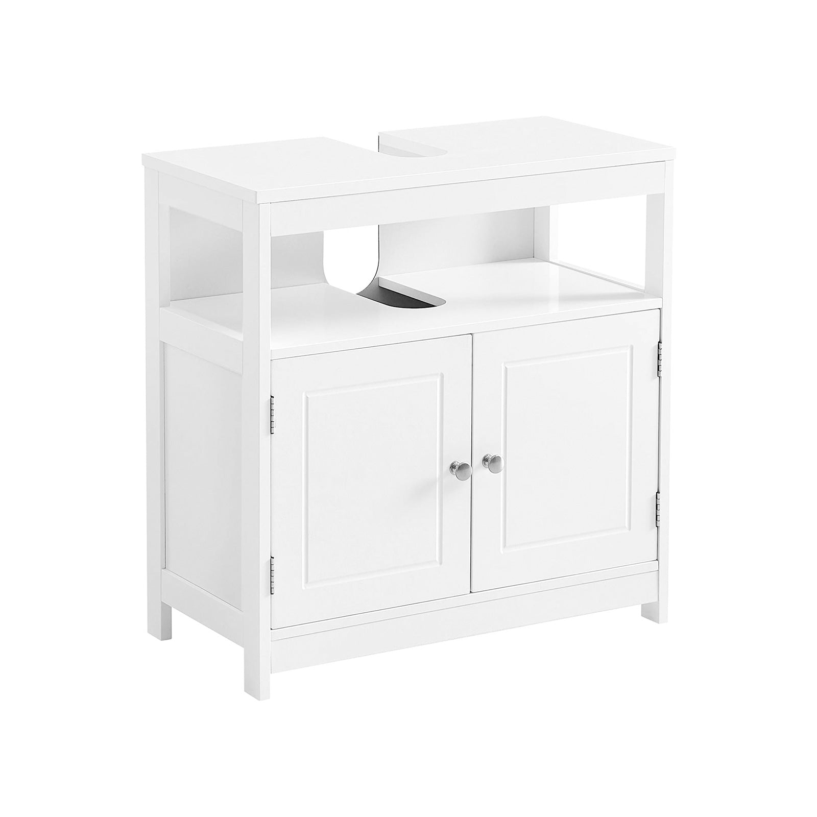 Washbasin undercase - Bathroom furniture - 60 x 30 x 60 cm - Scandinavian design - Matt white