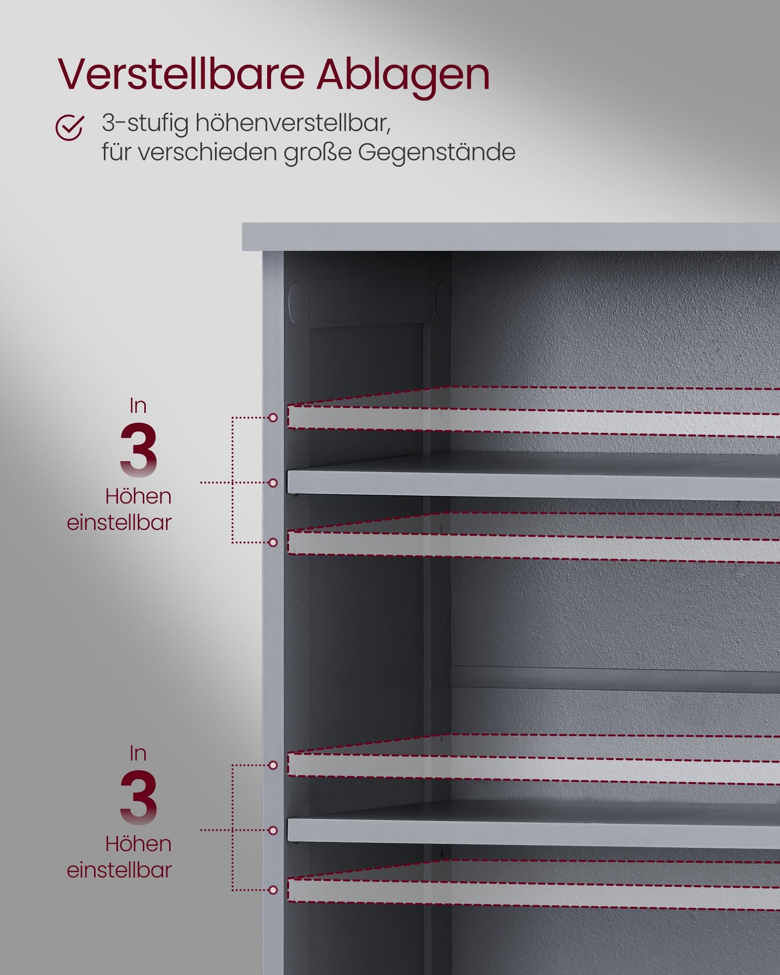 Washbasin cabinet - Extra long - 2 doors