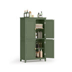 Bathroom cabinet - Living room cabinet - Doors - 4 doors - From wood - Gray