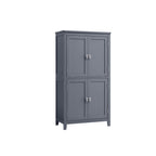Bathroom cabinet - Living room cabinet - Doors - 4 doors - From wood - Gray