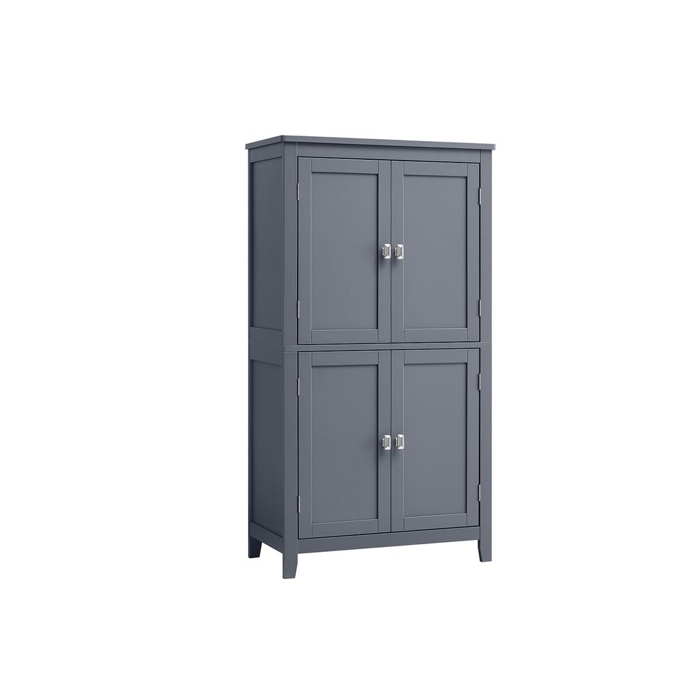 Bathroom cabinet - Living room cabinet - Doors - 4 doors - From wood - Gray