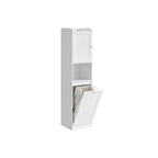 Bathroom cabinet - with laundry basket - 40 × 40 × 170 cm