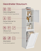 Bathroom cabinet - with laundry basket - 40 × 40 × 170 cm