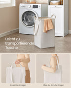 Bathroom cabinet - with laundry basket - 40 × 40 × 170 cm