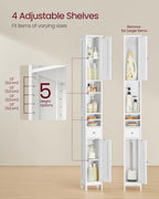 Bathroom cabinet - Adjustable shelves - Open - Model 2