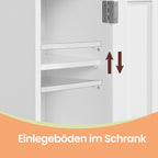 Bathroom cabinet - narrow standing cupboard, ideal for small bathrooms