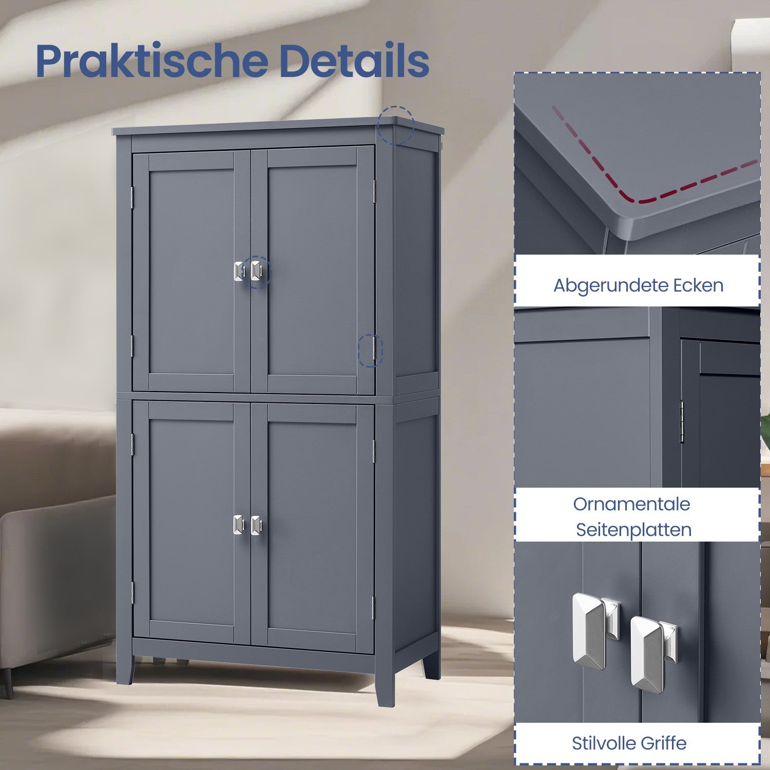 Bathroom cabinet, kitchen cupboard, bathroom cabinet